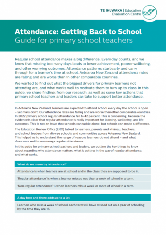 Attendance Getting Back To School Guide For Primary School Teachers (1)