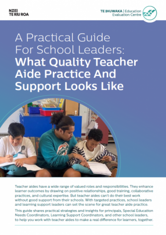 A practical guide for school leaders: What quality teacher aide practice looks like