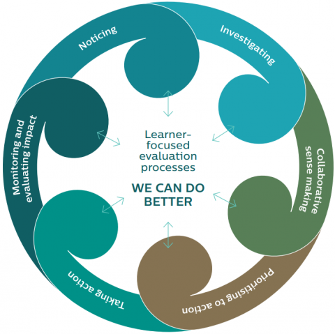 These six interconnected, learner-focused processes are integral to effective evaluation for improvement"