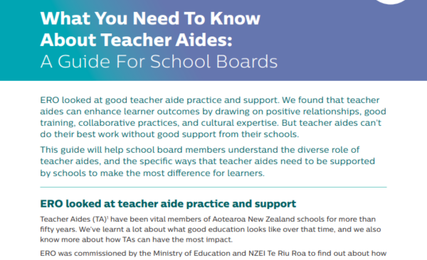 Teacher Aides Guide For School Boards