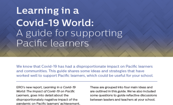 Guide For Supporting Pacific Learners