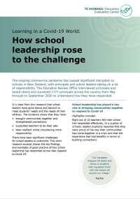How school leadership rose to the Covid-19 challenge (December 2020)