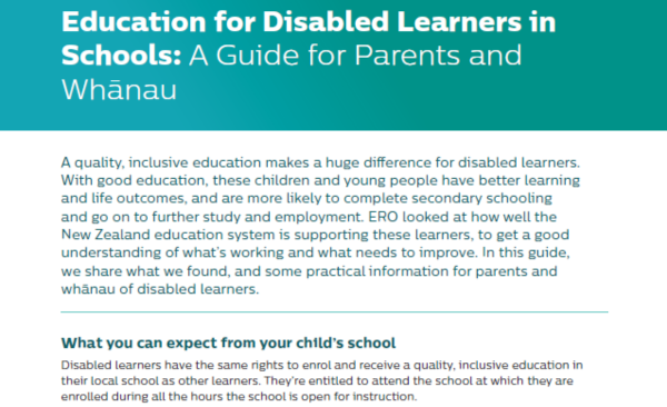 Education For Disabled Learners In School Guide For Parents
