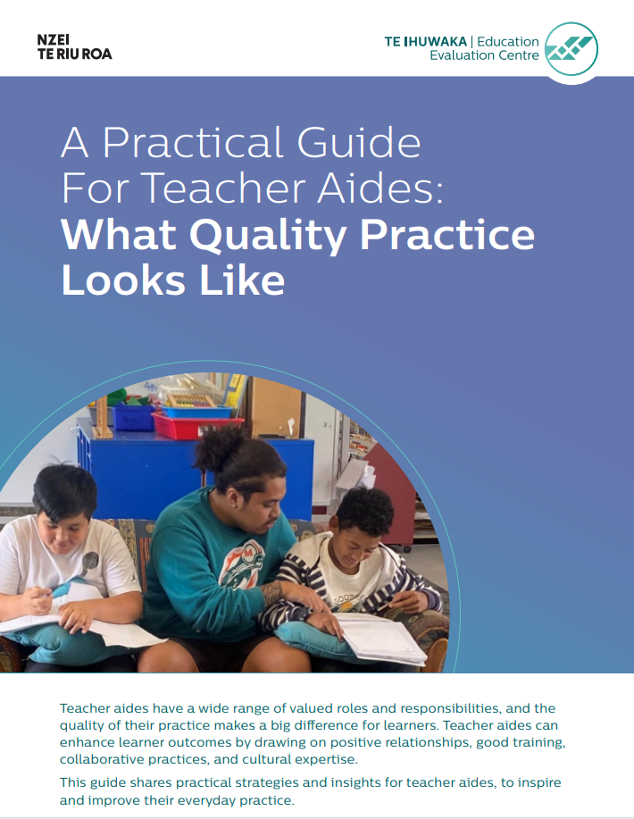 A practical guide for teacher aides: What quality practice looks like