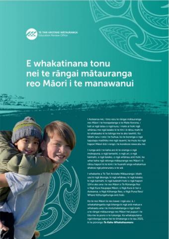 E whakatinana tonu nei te rāngai mātauranga reo Māori i te manawanui