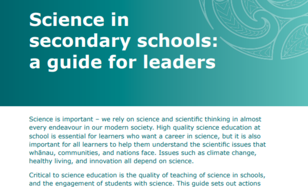 Secondary Leaders Guide Science