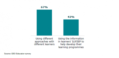 Figure 42: Educators who identified adapting teaching as a strength