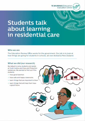 Students talk about learning in residential care