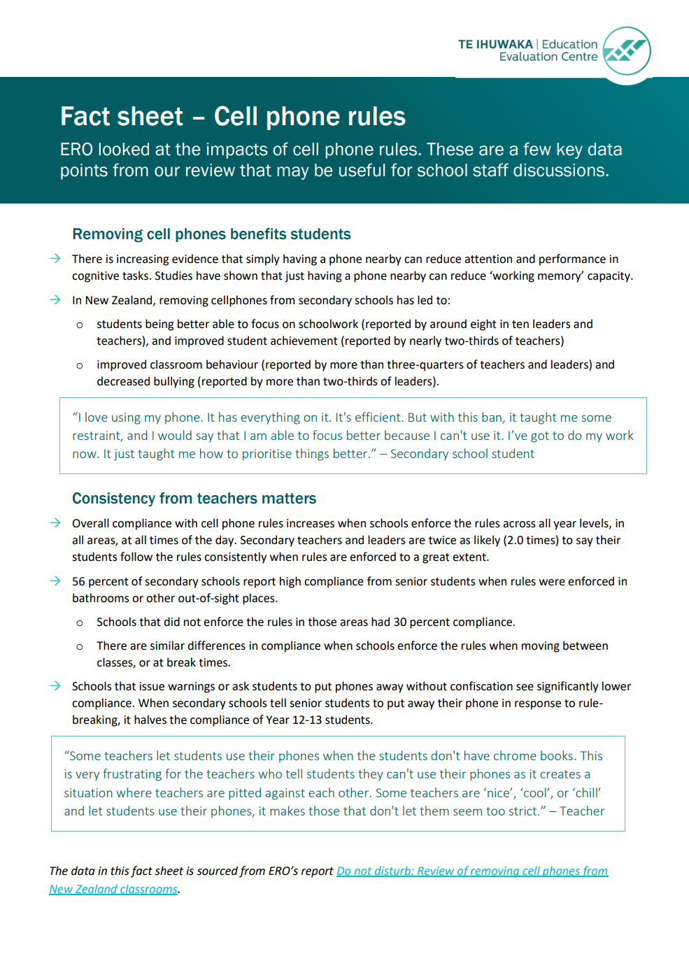 Fact Sheet For Teachers COVER