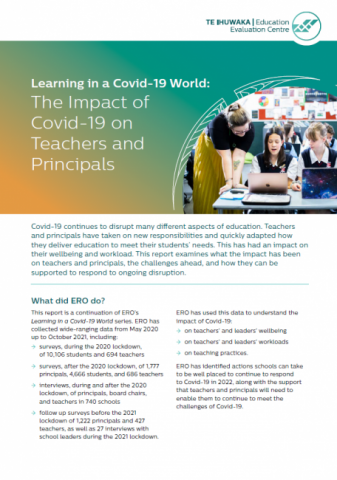 The Impact of Covid-19 on Teachers and Principals - Summary (December 2021)