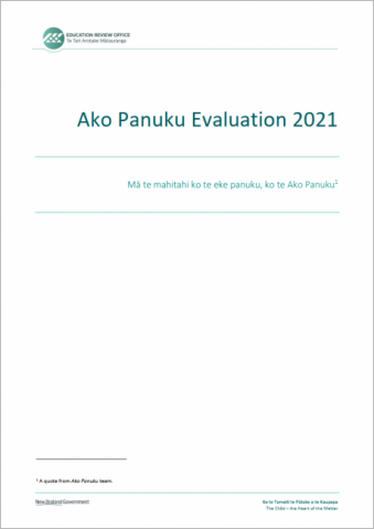 Ako Panuku Evaluation 2021
