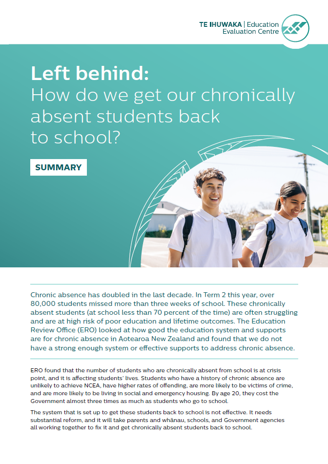 Left Behind How Do We Get Our Chronically Absent Students Back To School Summary